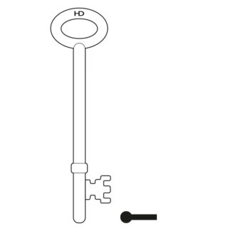 L295A - RFB1 FIRE BRIGADE FB1 RIM KEY