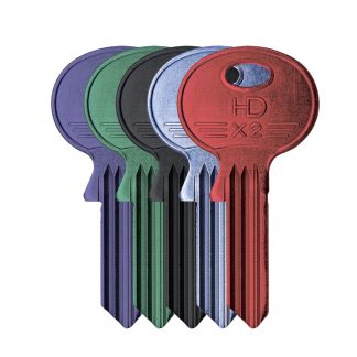 F094 - HD X2 METALLIC FUNKEY PACK 10 RED L.BLUE BLACK GREEN PURPLE
