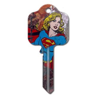F689 - DC COMICS - SUPERGIRL - GRAFFITI (WARNER BROS.) UL2 KEY BLANK