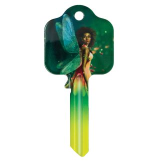 F710 - MYTHICAL CREATURES EBONY AND LANTERN FAIRIES UL2 KEY BLANK