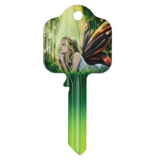 F711 - MYTHICAL CREATURES SUNSHINE TOADSTOOD FAIRIES UL2 KEY BLANK