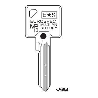 GC169 - EUROSPEC MP10 GENUINE KEY BLANK
