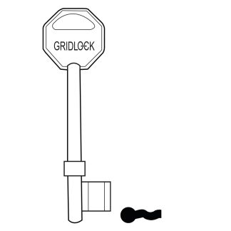 GL072 - GLK/0 GRIDLOCK MORTICE BLANK