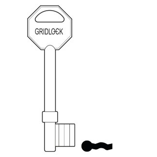 GL073 - GLK/1 GRIDLOCK MORTICE BLANK