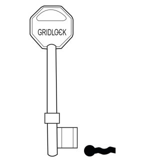 GL074 - GLK/2 GRIDLOCK MORTICE BLANK