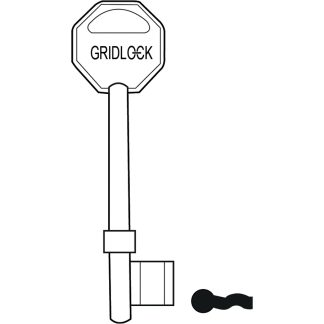 GL075 - GLK/3 GRIDLOCK MORTICE BLANK