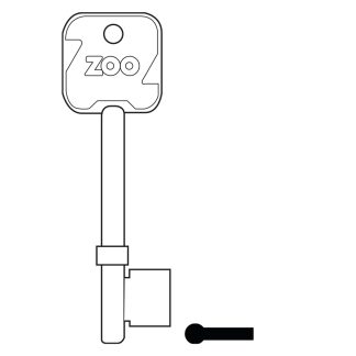 GL081 - Z500 GENUINE ZOO 5L KEY BLANK