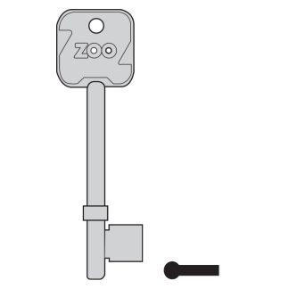 GL094 - ZBSK01 ZOO BRASS MORTICE BLANK