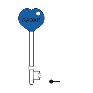 GL130 - RADAR PHLEXICARE BLUEHEART KEY DISABLED TOILET