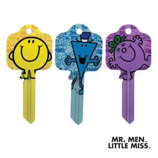 MR MEN AND LITTLE MISS LICENSED KEY BLANKS RANGE
