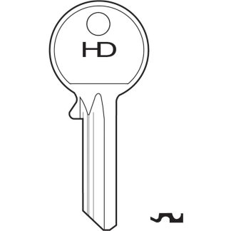 H0001 - 1A BRASS YALE 8 CYLINDER BLANK 5 PIN YAL20 ORION
