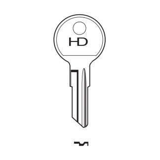 H0453 - 98M B&S BASCO ELMO SILCA BA1 CYLINDER KEY BLANK