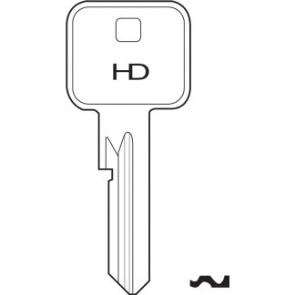 H0615 - ML1 MILA GOLDLINE 04 6PIN CYLINDER BLK