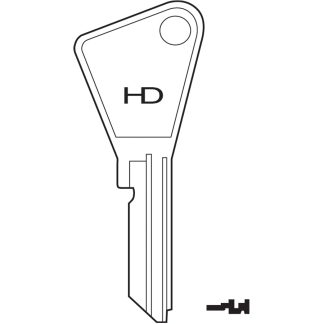H0617 - VE100 S-VAC48 E-VCPP K-VC8 CYL BLK VACHETTE VAC90 SILCA STEEL