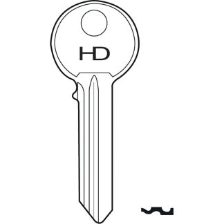 H0691S - UAP1 HD STEEL NP KEY BLANK