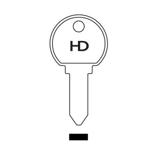 H0732 - ATLAS ATL1 CYLINDER KEY BLANK