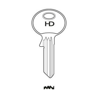 H0741 - HD X2 SERIES PASS KEY BLANK
