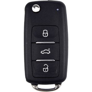 KD154 - VW STYLE FLIP 3 BUTTON ZB202-3 ZB SMART REMOTE FLIP KEY TAKES A BLADE