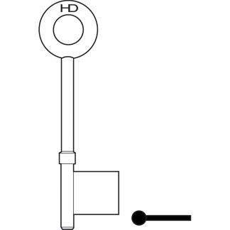 L074 - B361 CHUBB 3G34 MORTICE BLANK LASER WELDED