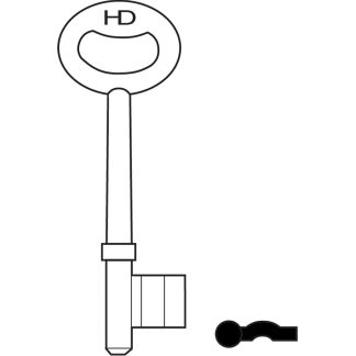 L083 - B439 3 UNION 2L MORTICE BLANK