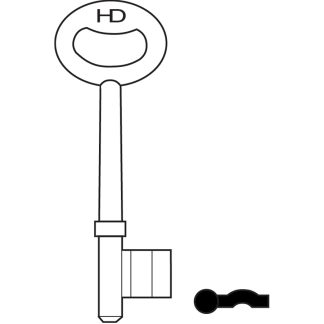 L084 - B439 4 UNION 2L MORTICE BLANK