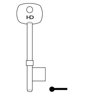 L121 - B400 INGERSOLL M6 5L MORTICE