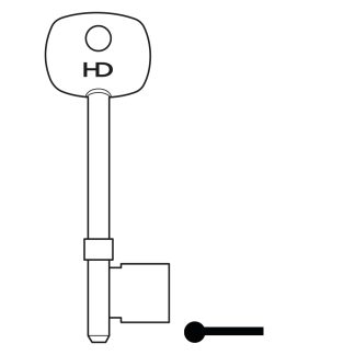 L122 - B497 INGERSOLL M50 5L MORTICE