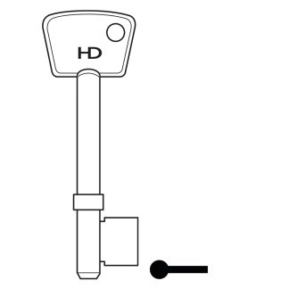 L136 - B504 WELLINGTON MORTICE BLANK