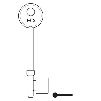 L239 - B702 BULLDOG 5L MORTICE BLANK