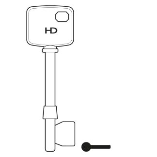 L249 - B140B HENDERSON BRASS MORTICE