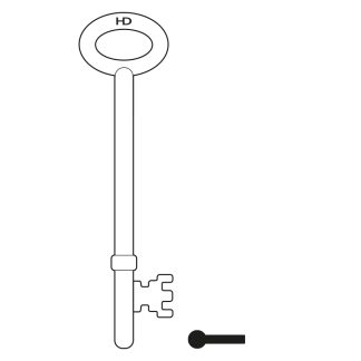 L295 - RFB1 FIRE BRIGADE FB1 RIM KEY
