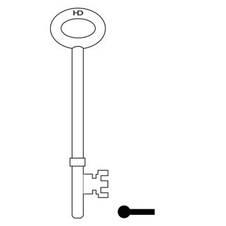 L296A - RFB2 FIRE BRIGADE FB2 RIM KEY