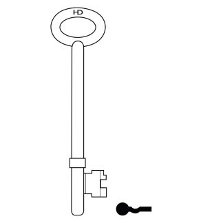 L297A - RFB4 FIRE BRIGADE FB4 RIM KEY