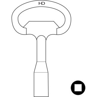 L335 - SK400 SPANNER KEY 7MM SQUARE