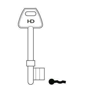 L358 - B605 2 HERITAGE ERA KEY BLANK USE FOR L340