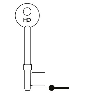 L372A - B181ANP UNION 3/5L MORTICE BLANK