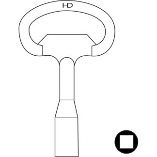 L378 - SK403 SPANNER KEY 8MM SQUARE