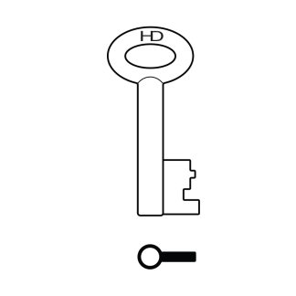 L395 - PFB1 FIRE BRIGADE PADLOCK KEY