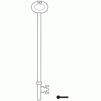 L397 - FB2L FIRE BRIGADE RIM KEY