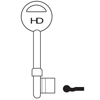 L421 - B612/1 E SERIES 3L BLANK LH EUROSPEC E*S SL SMITH LOCKE SCREWFIX (USE FOR GL107)