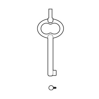 L450 - 74G 14G HANDCUFF FEMALE KEY