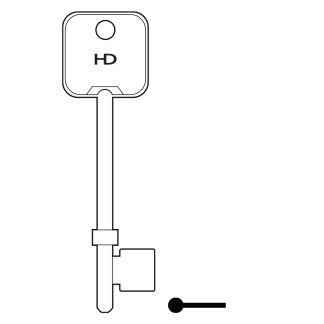 L469 - B617 ZOO BRASS MORTICE BLANK