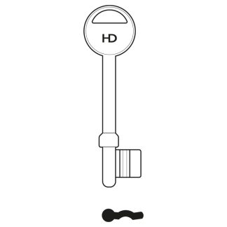 L472 - B615/R EUROSPEC 3L RH 5G MORTICE KEY BLANK