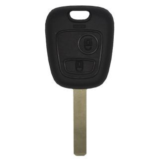 RKS021 - PUG CIT 2 BUT IN HEAD + HU83 BLADE REMOTE KEY SHEL(GROOVED)