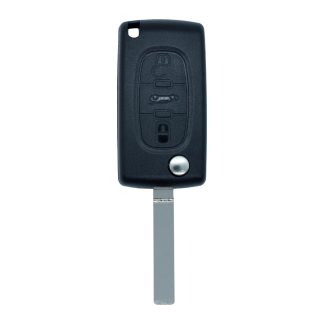 RKS023 - PEUGEOT CITROEN 3 BUTTON FLIP VA2 BLADE