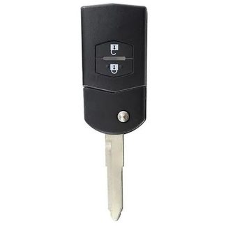 RKS079B - MAZDA 2 BUTTON FLIP REMOTE CASE INC INTERNALS B LOCK & UNLOCK BUTTONS MAZ24R BLADE