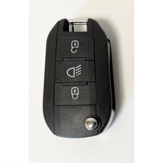 RKS184 - PEUGEOT/CITROEN/VAUXHALL 3 BUTTON FLIP REMOTE CASE WITH VA2 BLADE