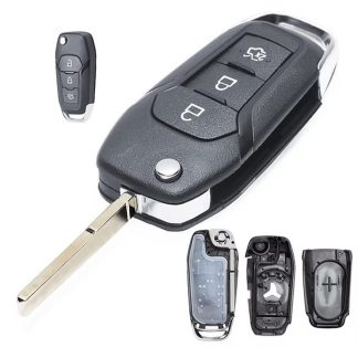 RKS185 - FORD 3 BUTTON FLIP REMOTE CASE HU101DRS8