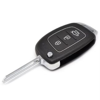 RKS190 - HYUNDAI 3 BUTTON FLIP REMOTE CASE COMES FITTED WITH HYN14R BLADE
