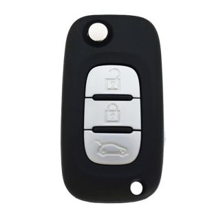 RKS191B - RENAULT FLIP REMOTE CASE REMOTE SHELL INCLUDES VA2 (VERSION WITH TOP BATTERY PLACEMENT)